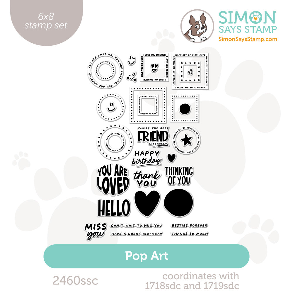 Simon Says Clear Stamps Pop Art 2460ssc