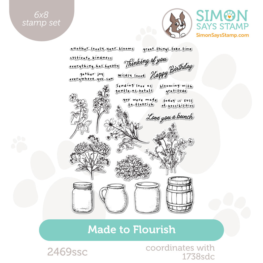 Simon Says Clear Stamps Made to Flourish 2469ssc