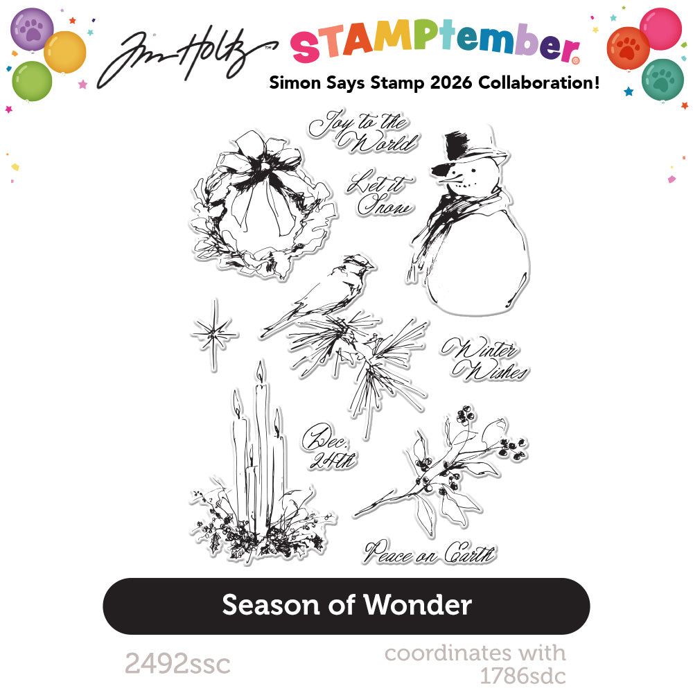 Simon Says Clear Stamps Season of Wonder for Tim Holtz Workshop 2492ssc