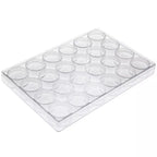 24 Container Organizer Case Storage System