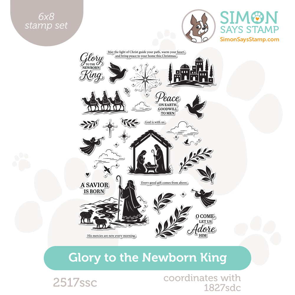 Simon Says Clear Stamps Glory to the Newborn King 2517ssc