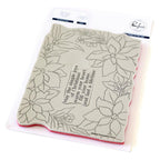 Pinkfresh Studio Poinsettia Frame Cling Stamps 253624