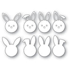 Poppy Stamps Bunny Faces Dies 2564 pieces