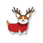Poppy Stamps Holiday Corgi Dies 2572