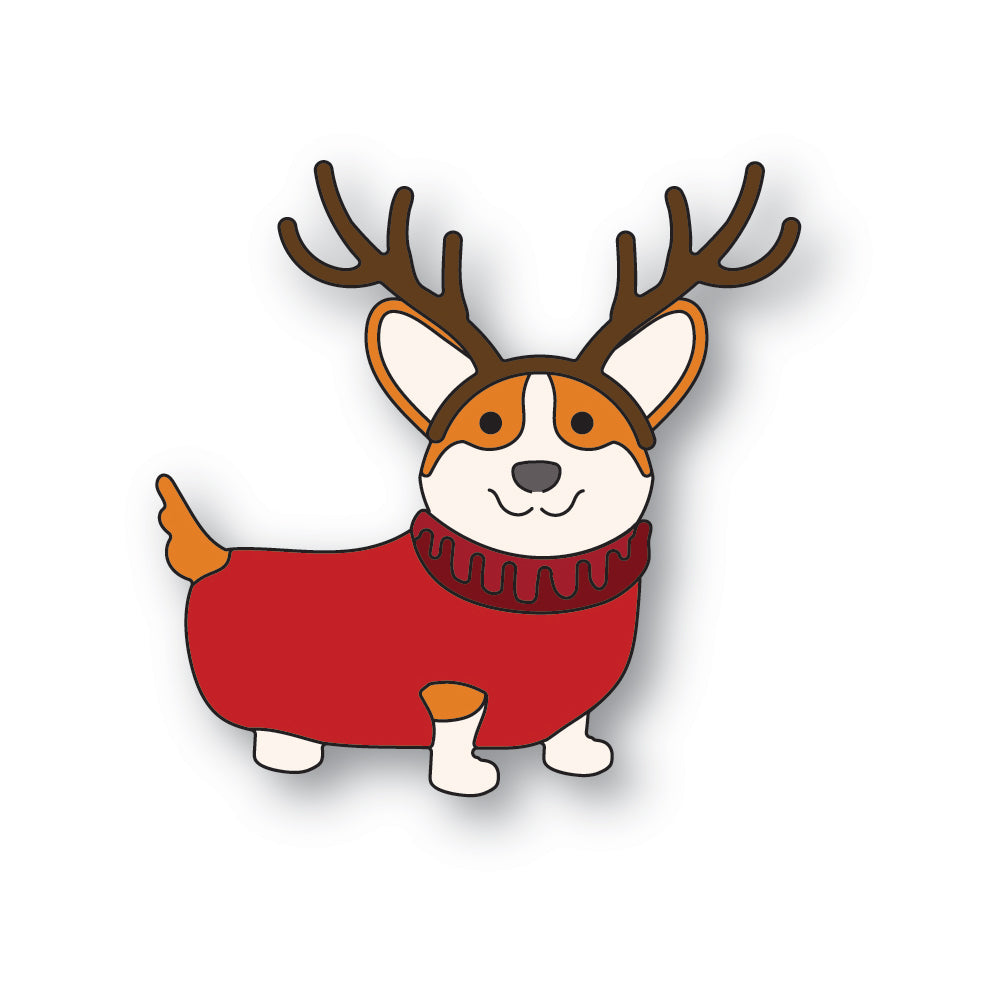 Poppy Stamps Holiday Corgi Dies 2572
