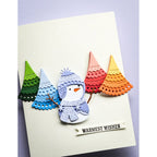 Poppy Stamps Sweet Nordic Snowman Dies 2576 warmest wishes