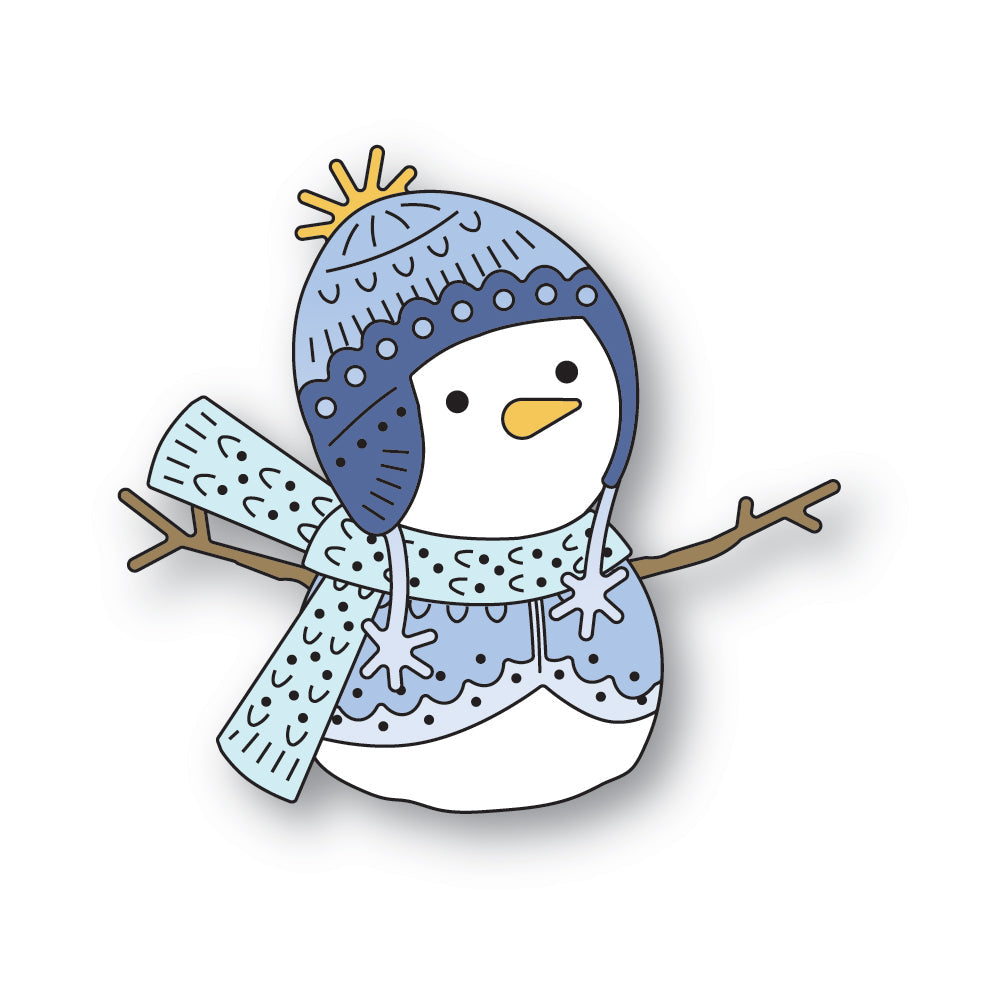 Poppy Stamps Sweet Nordic Snowman Dies 2576