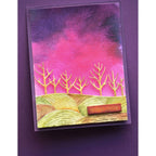Poppy Stamps Whittle Field and Trees Dies 2577 with love