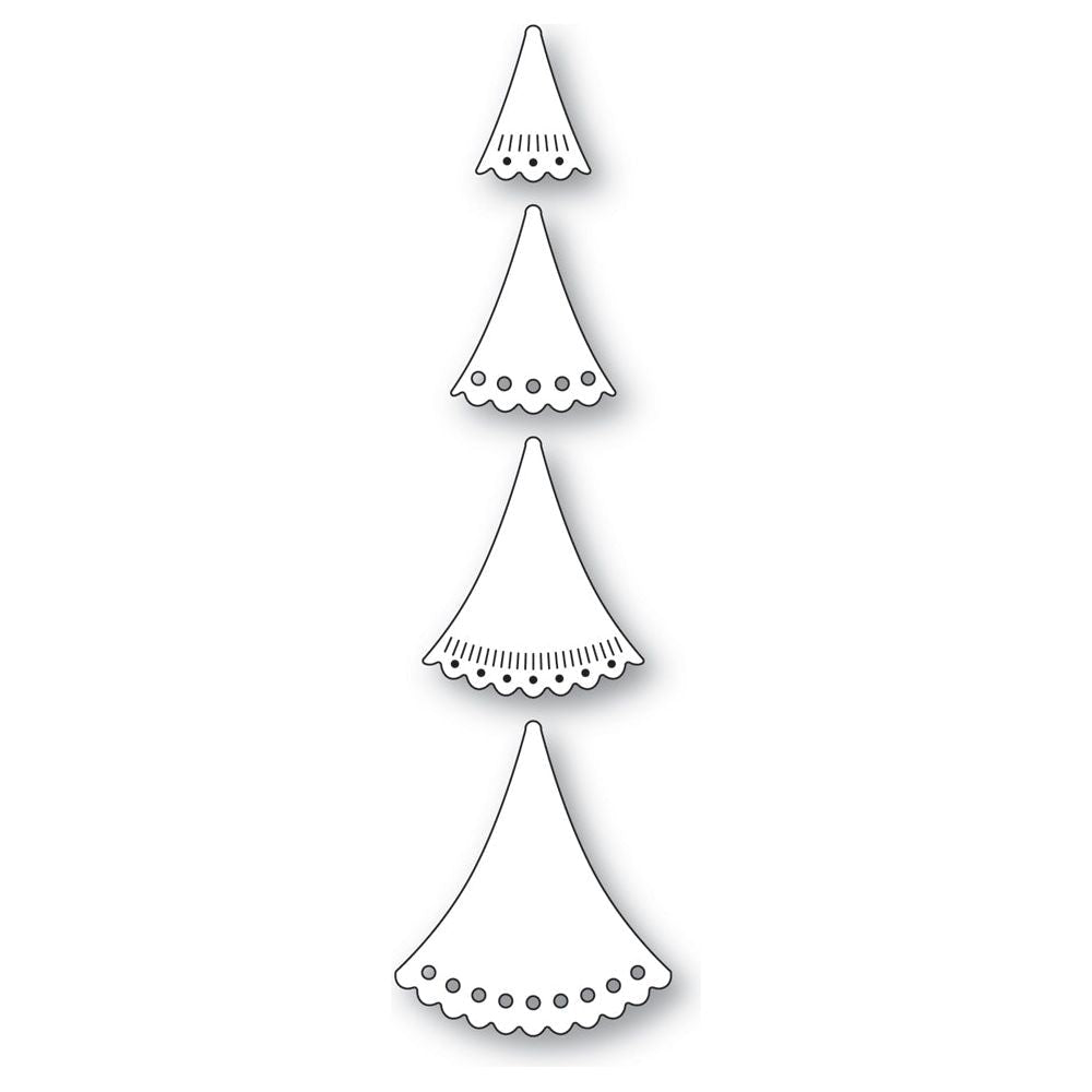 Poppy Stamps Nordic Tree Toppers Die 2581 pieces