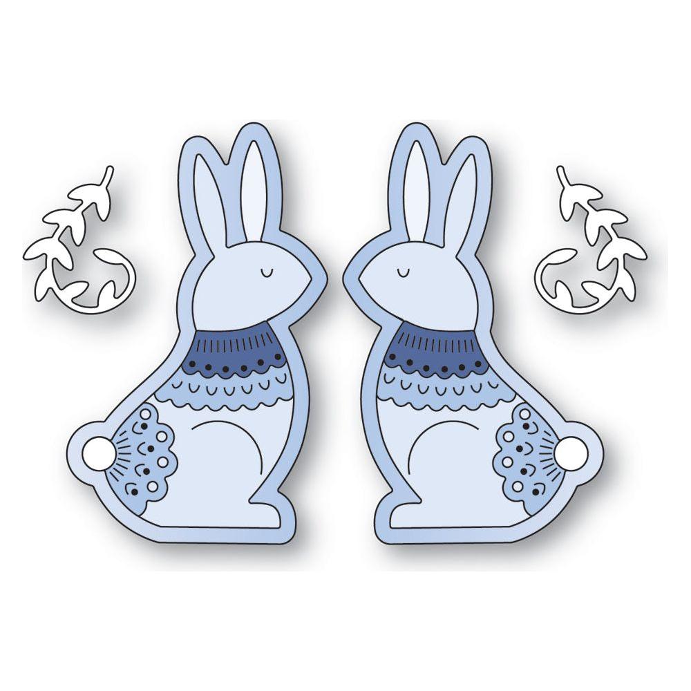Poppy Stamps Nordic Bunnies Dies 2584