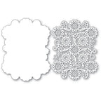 Poppy Stamps Nordic Flourish Background Dies 2588 pieces