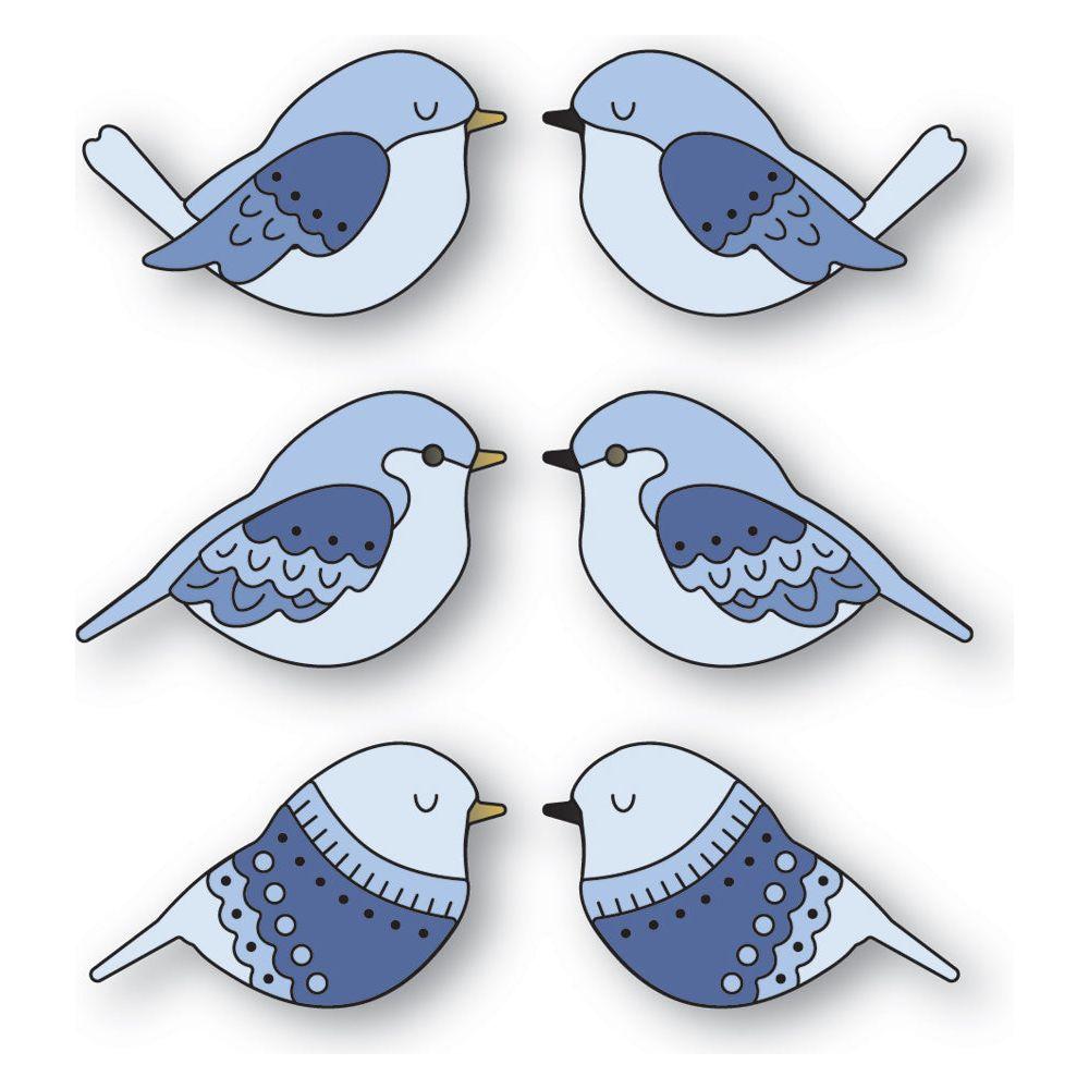 Poppy Stamps Nordic Bird Bunch Dies 2601
