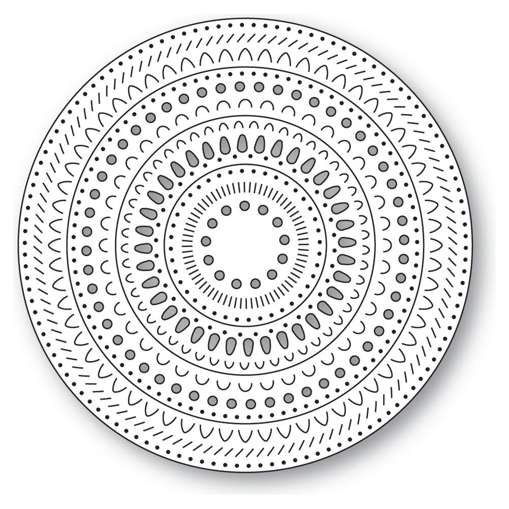 Poppy Stamps Nordic Pattern Rings Dies 2613