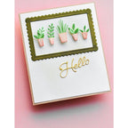 Poppy Stamps Flower and Leaf Sprinkles Dies 2622 hello