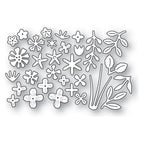 Poppy Stamps Flower and Leaf Sprinkles Dies 2622