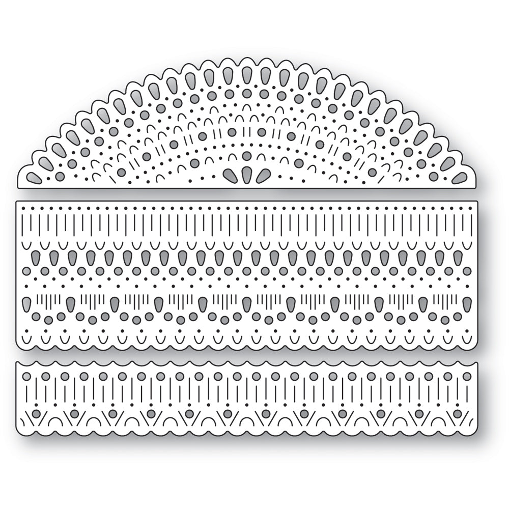 Poppy Stamps Nordic Lavish Border Set Dies 2631