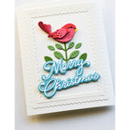 Poppy Stamps Nordic Plumed Bird Dies 2632 christmas