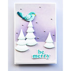 Poppy Stamps Nordic Plumed Bird Dies 2632 trees