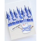 Poppy Stamps Nordic Happy Snowman Dies 2640 happy holidays