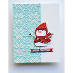 Poppy Stamps Nordic Happy Snowman Dies 2640 merry christmas