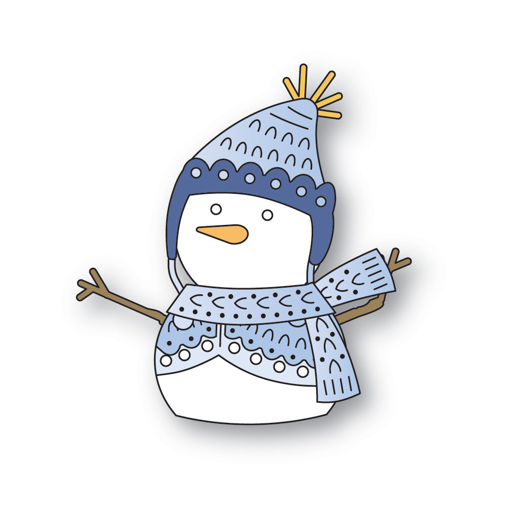Poppy Stamps Nordic Happy Snowman Dies 2640
