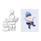 Poppy Stamps Gnomes Dies Bundle dancing gnome