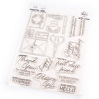 Pinkfresh Studio Classic Correspondence Stamps Dies Stencils And Press Plates Bundle*