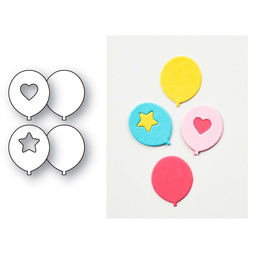 Poppy Stamps Festive Balloons Die 2695