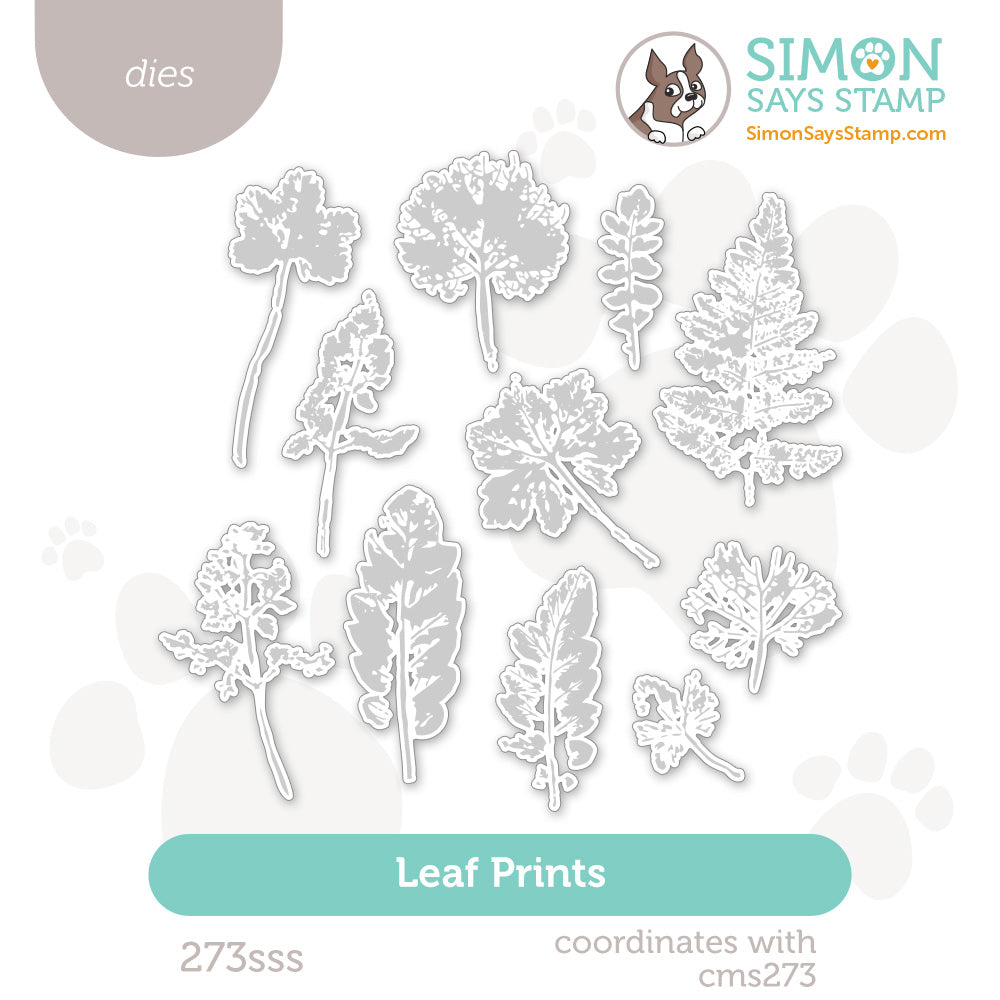 Simon Says Stamp Leaf Prints Wafer Dies 273sss