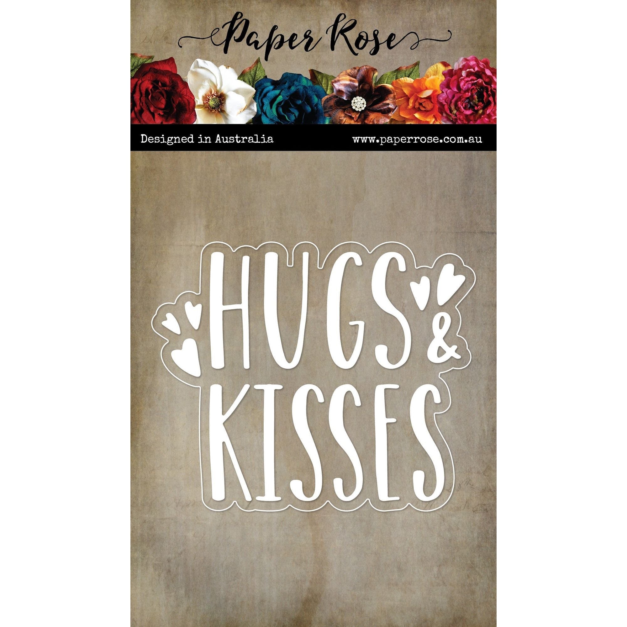 Paper Rose Hugs And Kisses Dies 28834