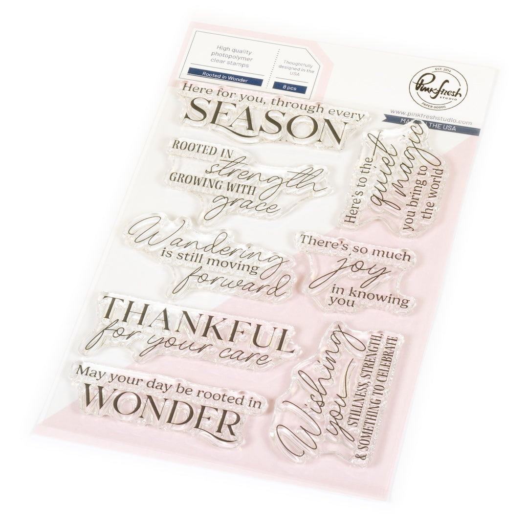 Pinkfresh Studio Rooted In Wonder Stamps And Dies Bundle