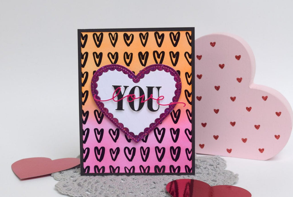 Therm O Web Deco Foil Smitten Toner Card Fronts 5684 Love You