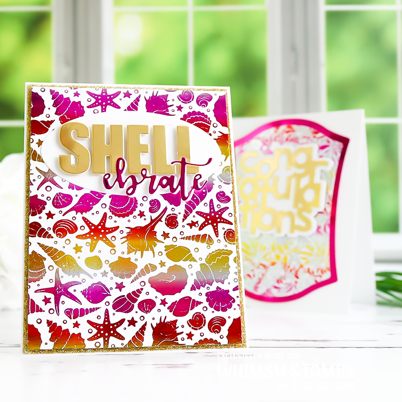 Whimsy Toner Cards A2 Shells WSTCA2-06 Shells