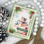 Whimsy Stamps Holly Frame Dies wsd317a greetings