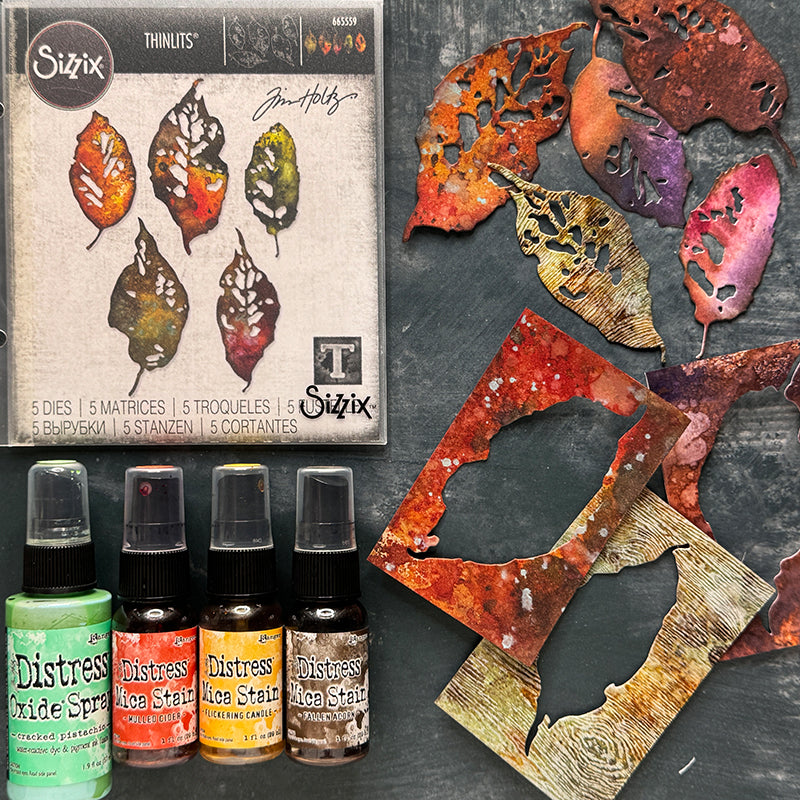 Tim Holtz Distress Fallen Acorn Mica Stain Ranger leaf | color-code:ALT03