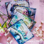 Whimsy Stamps Enchanted Cottage 2 Quick Card Fronts wsqcf-09 birthday