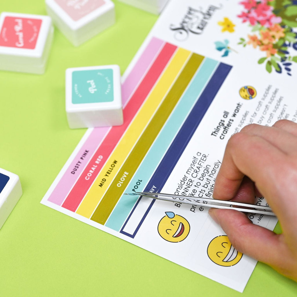 Altenew Mini Ink Cubes Label Set Deco Garden alt7985 stickers