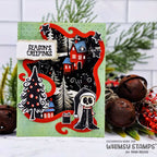 Whimsy Stamps Chilling Christmas 6x6 inch Paper Pack wsdp47 green background