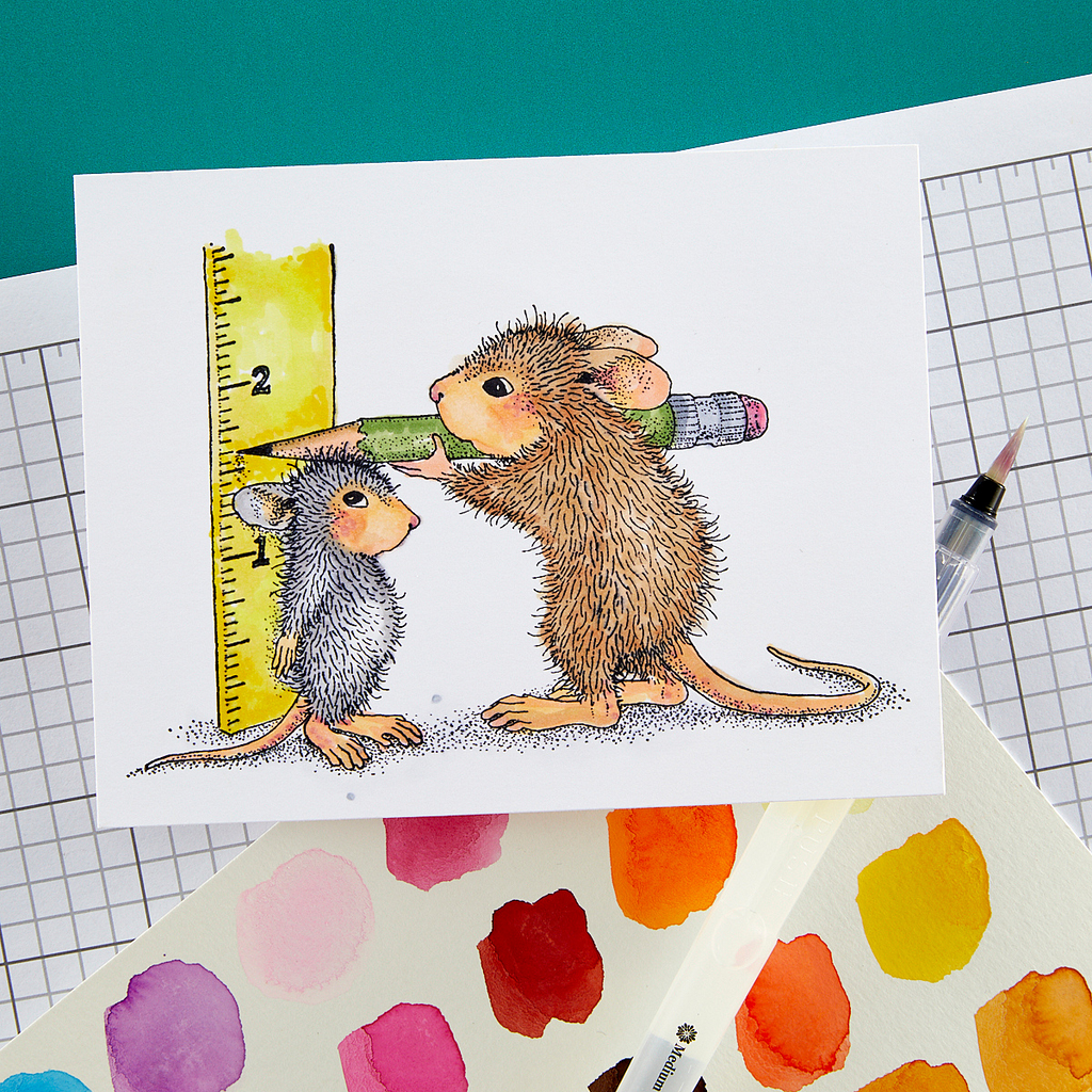 rsc-011 Spellbinders House Mouse This Tall Cling Rubber Stamps this tall