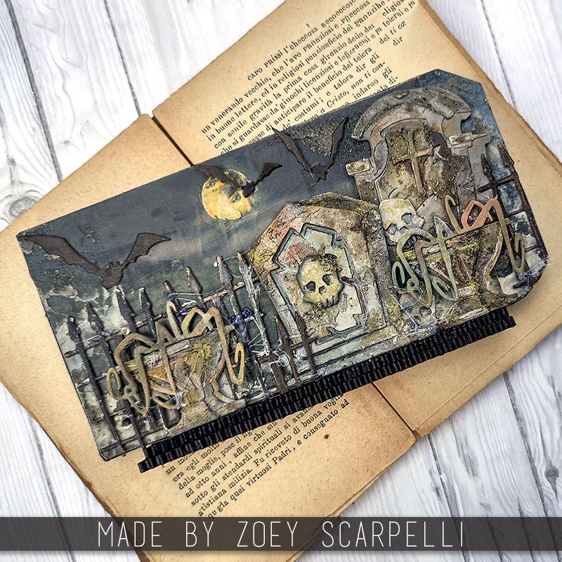 Tim Holtz Sizzix Graveyard Colorize Thinlits Dies 666383 graveyard