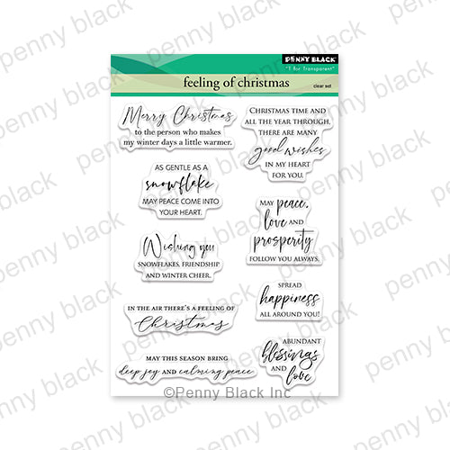 Penny Black Clear Stamps FEELING OF CHRISTMAS 30-921