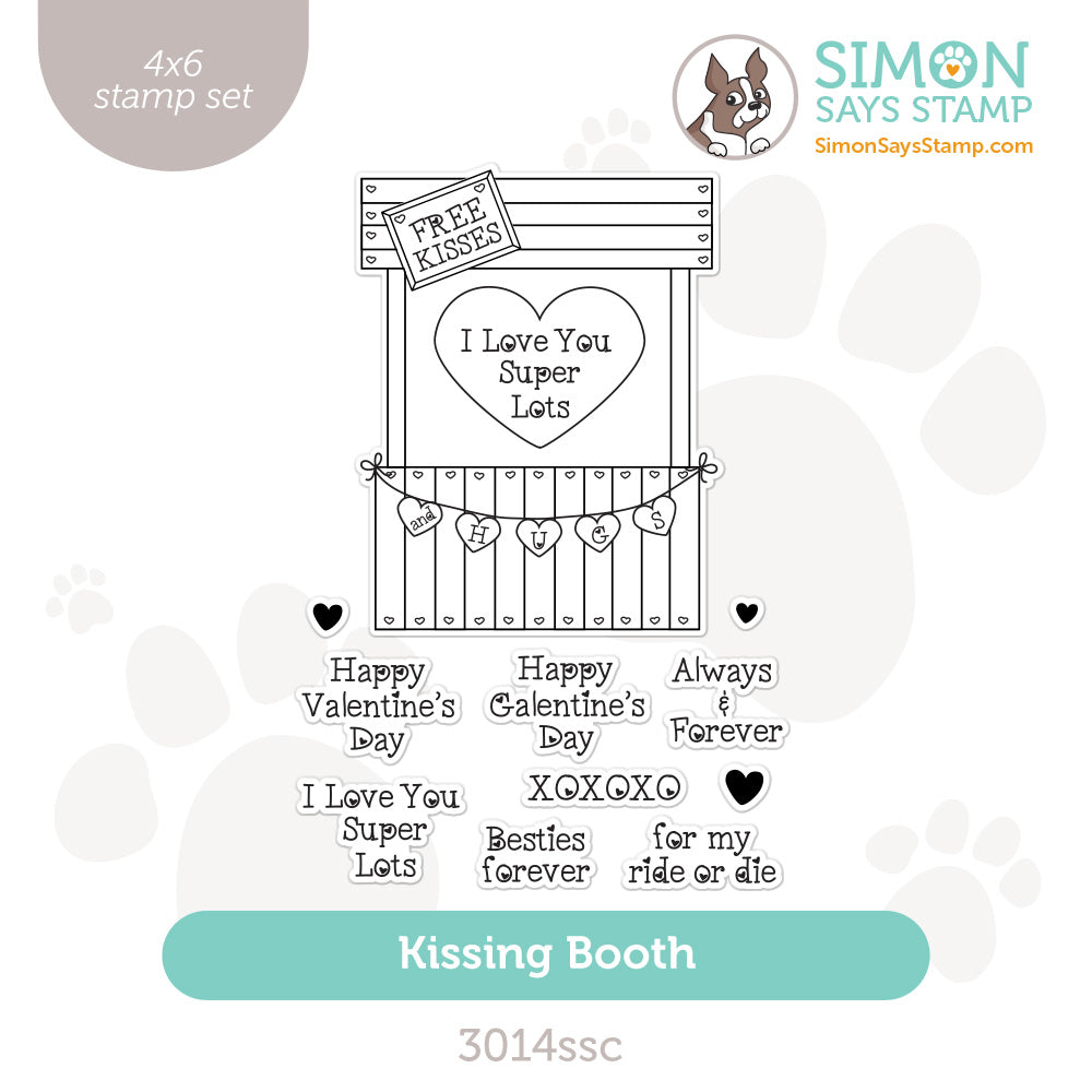 Simon Says Clear Stamps Kissing Booth 3014ssc Smitten