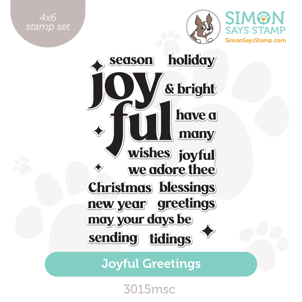 Simon Says Clear Stamps Joyful Greetings 3015msc
