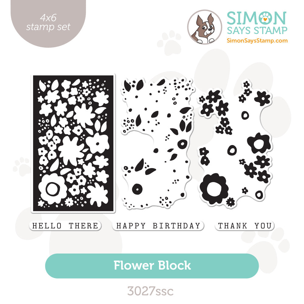 Simon Says Clear Stamps Flower Block 3027ssc Be Bold