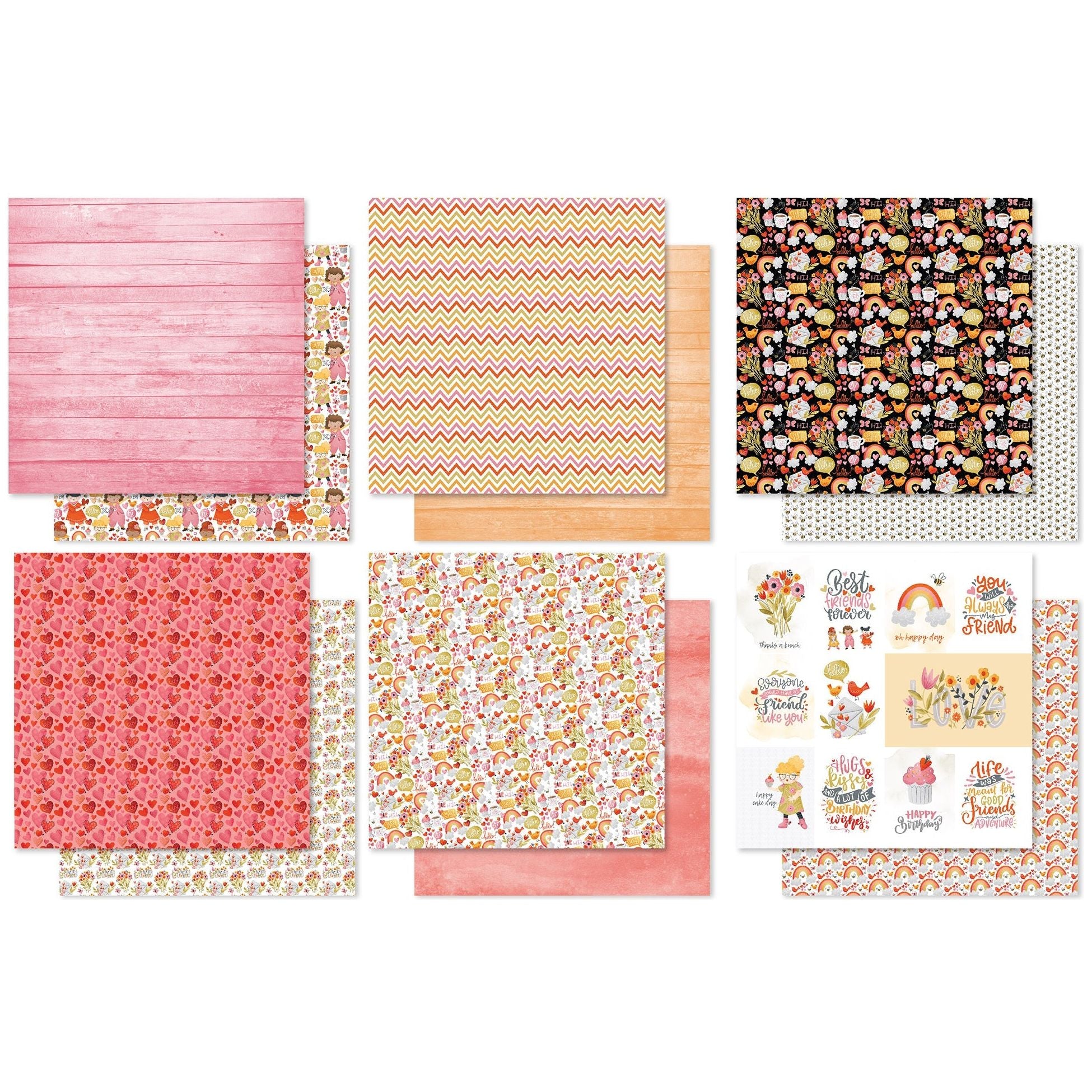Paper Rose Best Friends 6x6 Paper 30408 pages
