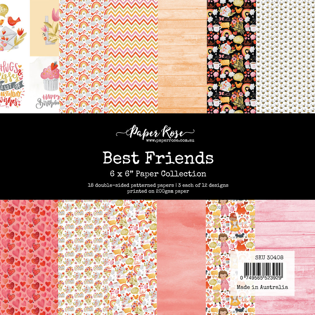 Paper Rose Best Friends 6x6 Paper 30408