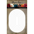 Paper Rose Arch Oval Frames Die 30423