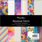 Paper Rose Rainbow Twirl 6x6 Paper 30450