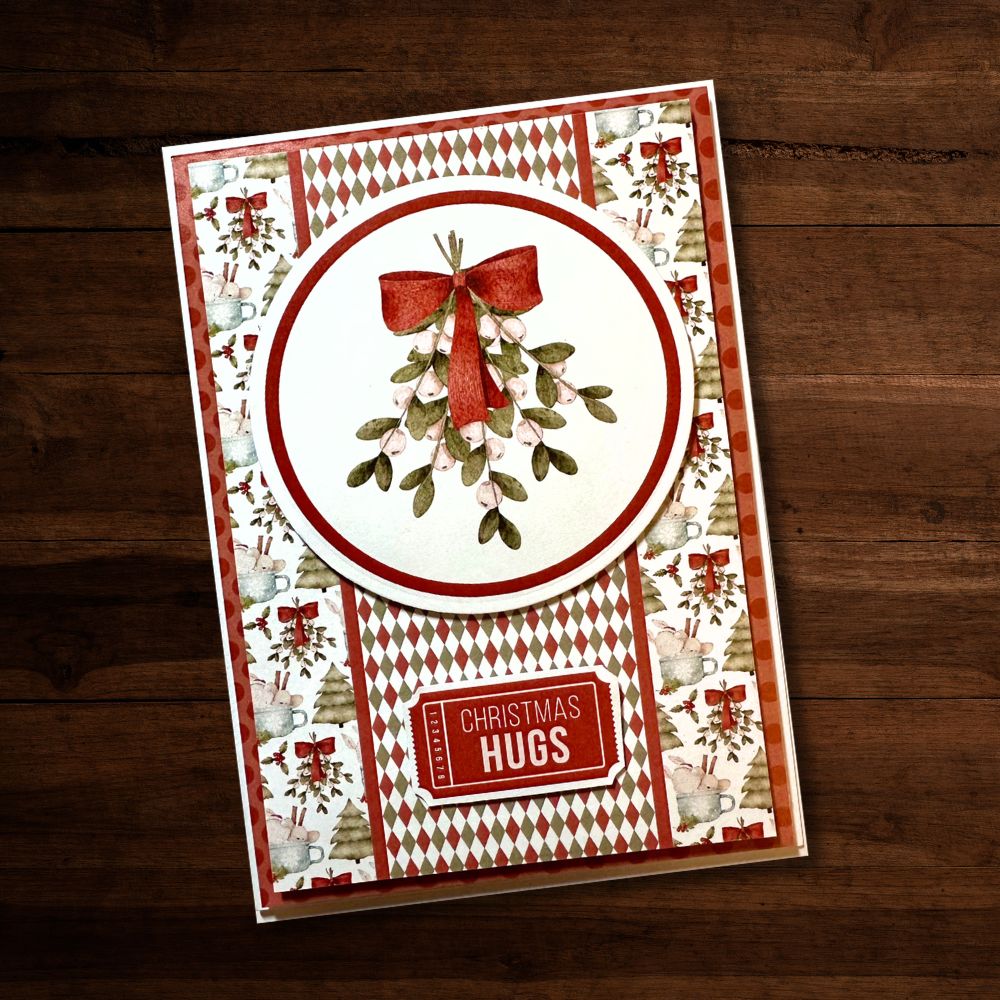 Paper Rose Christmas Friends 6x6 Paper 30591 hugs and mistletoe