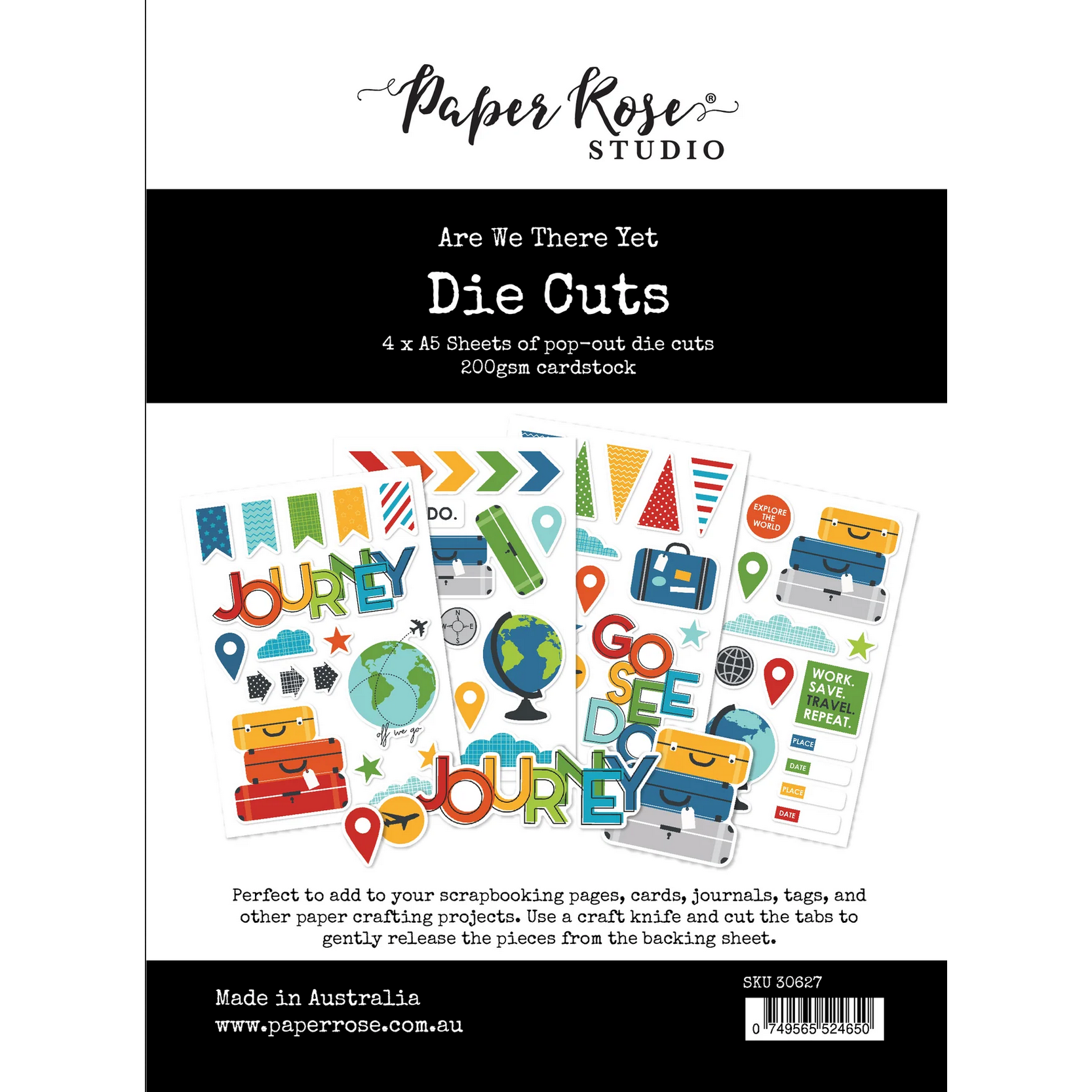 Paper Rose Are We There Yet Die Cuts 30627